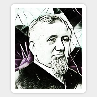 George Pullman Black and White Portrait | George Pullman Artwork 3 Magnet